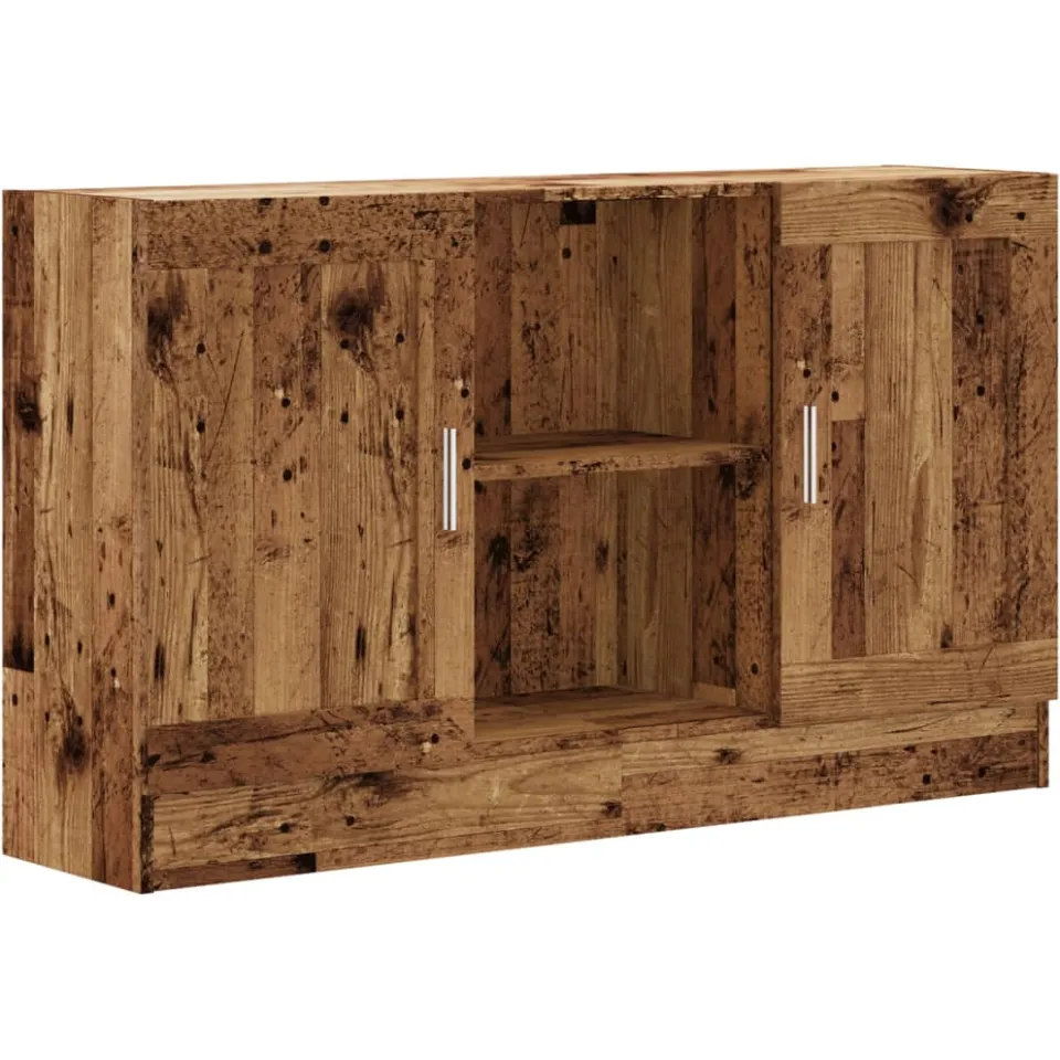 vidaXL Dressoir 120x30,5x70 cm bewerkt hout oud houtkleurig Bruin