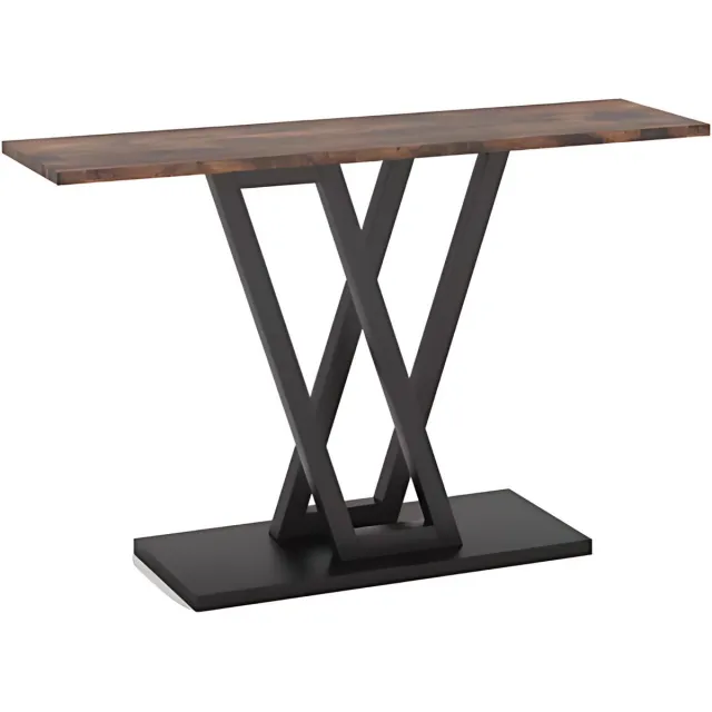 Saphly Consoletafel 110cm Bruin - Wandtafel, Haltafel en Gang of woonkamer - Voor Eetkamer, Woonkamer en Kantoor