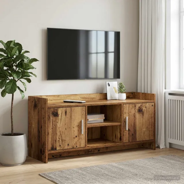 vidaXL TV-kast 102 x 33 x 47 cm Oud hout Bewerkt hout bruin, foto 2