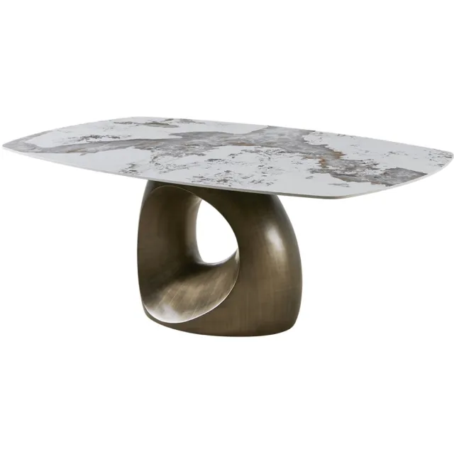 Tower Living Castello diningtable danish 200x120 - Pandora ceramic Wit