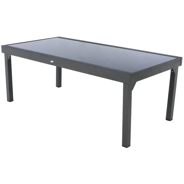 Hespéride Uitschuifbare tuintafel voor 12 personen PIAZZA Gris graphite