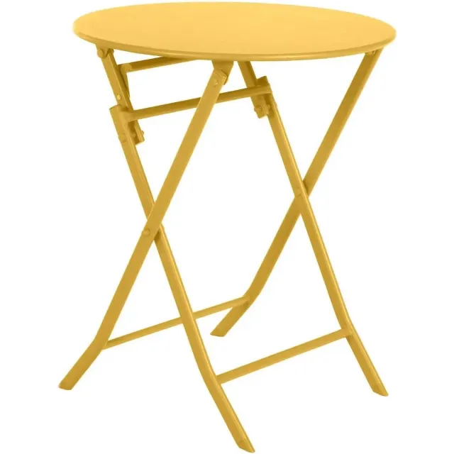 Hespéride Luxe Bistrotafel - Greensboro Tafel - Mosterd - 60x60x91cm Groen