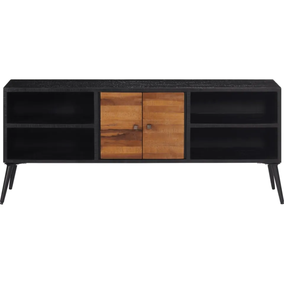 vidaXL Tv-meubel 112x31x45 cm massief gerecycled teakhout bruin, foto 2
