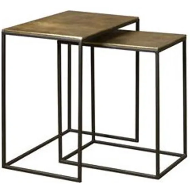 Tower Living Renew Iron bijzettafel set vanaf 44 cm - brons