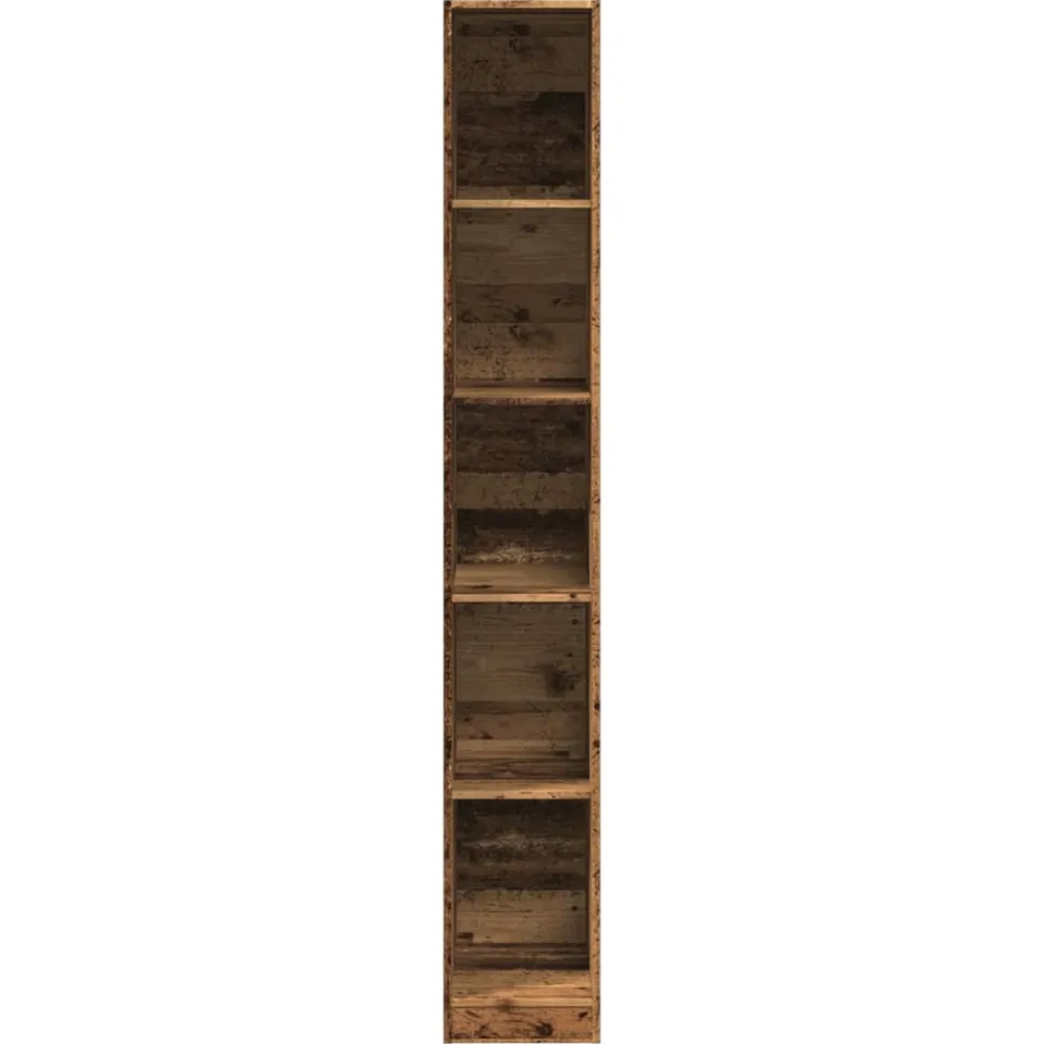 vidaXL Kledingkast 30x50x200 cm bewerkt hout oud hout Bruin