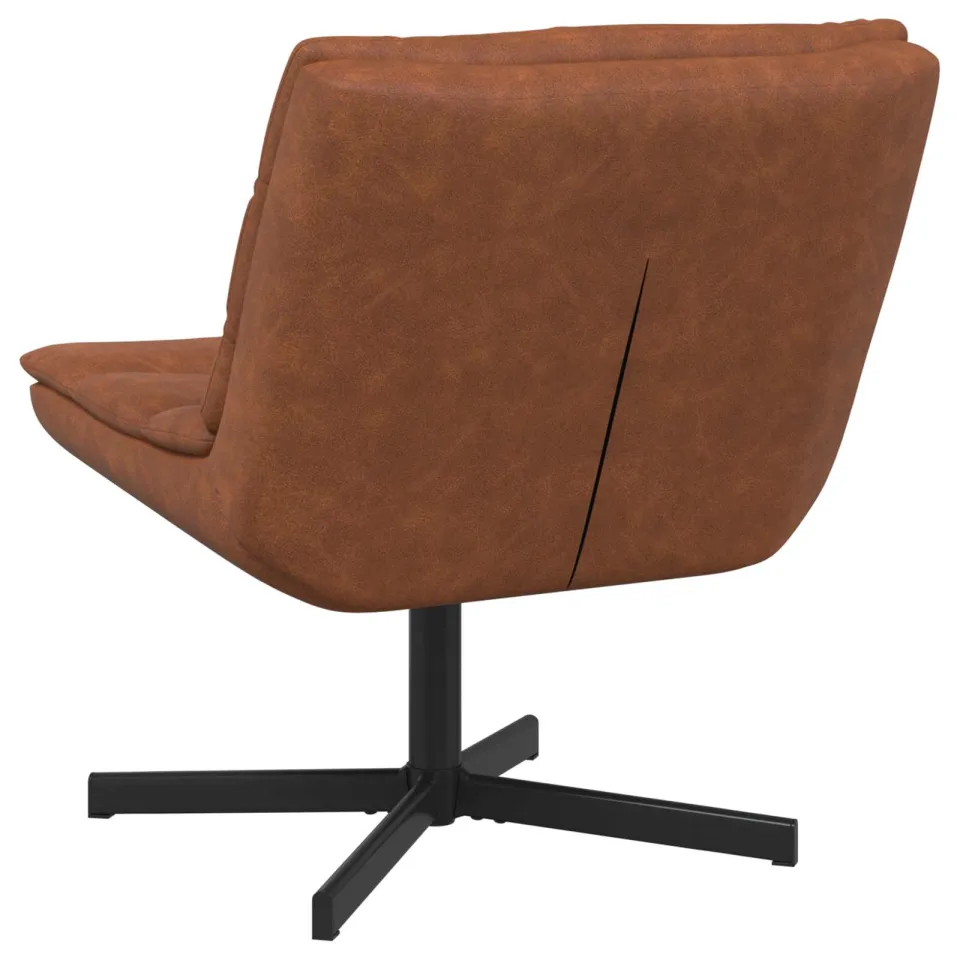 vidaXL Draaistoel Bruin 63 x 75 x 76 cm Antiek PU, foto 4