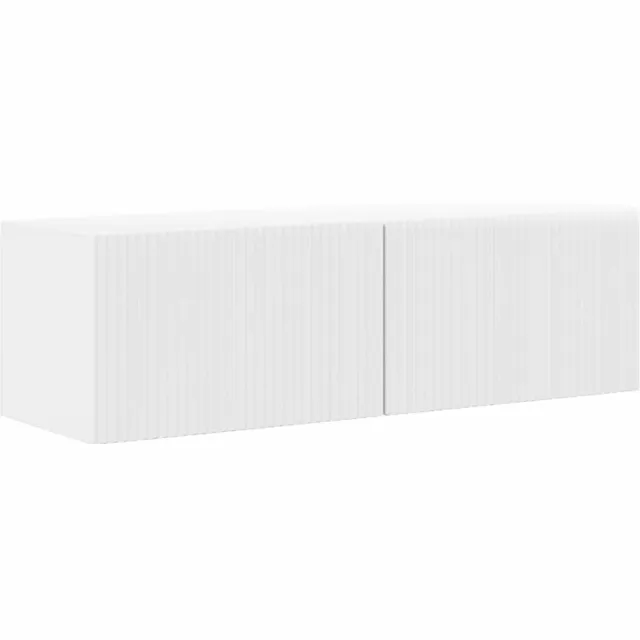 vidaXL TV Wandkast 98 x 31 x 29,5 cm Glanzend Wit Bewerkt hout