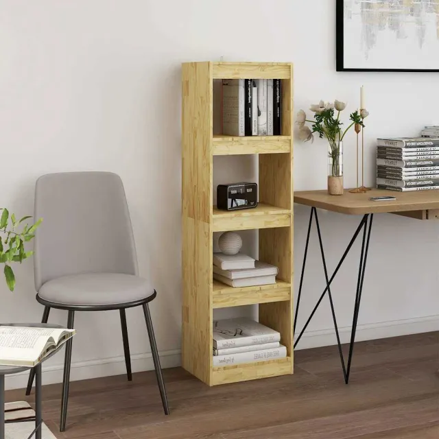 vidaXL Boekenkast / kamerscherm 40x30x135,5 cm massief grenenhout bruin, foto 2