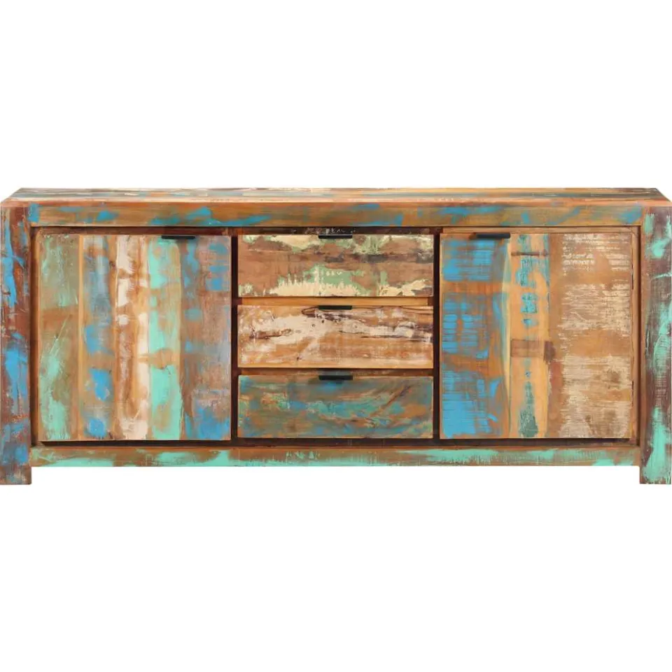 vidaXL Dressoir 175x40x75 cm massief gerecycled hout bruin, foto 2