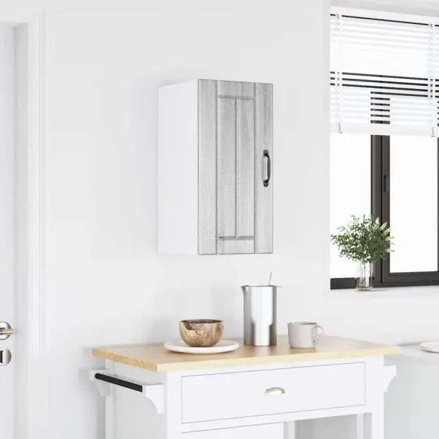 vidaXL Keukenbovenkast Lucca bewerkt hout grijs sonoma eikenkleur