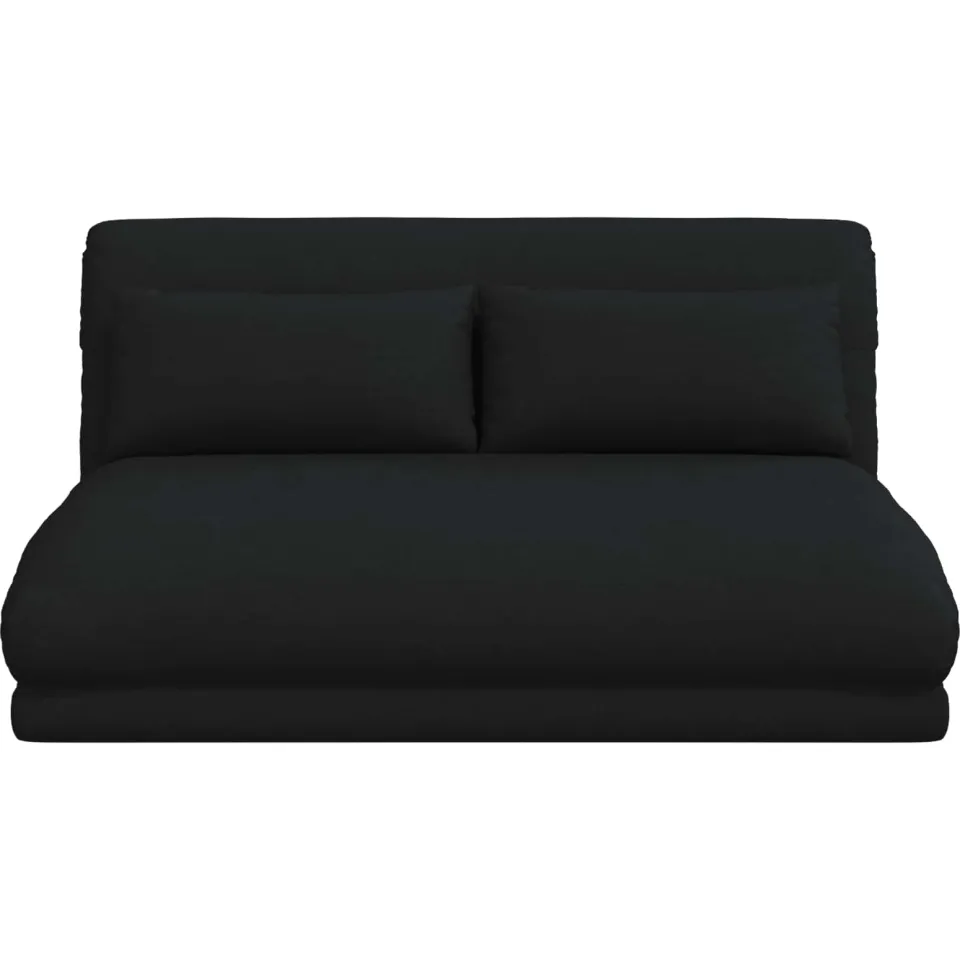 vidaXL Verstelbare vlo stoelen Zwart Stof, foto 4