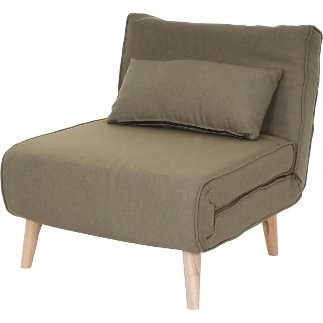 MCW Slaapbank MCW-D35, slaapbank functionele fauteuil inklapbare fauteuil relaxfauteuil jeugdfauteuil fauteuil, stof/textiel ~ groen