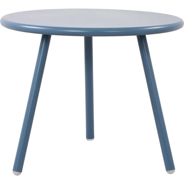 CLP Berea Salontafel - Rond - Loungetafel - voor buiten en binnen - Weerbestendige en UV-bestendige tuintafel - Bijzettafel voor buite blauw