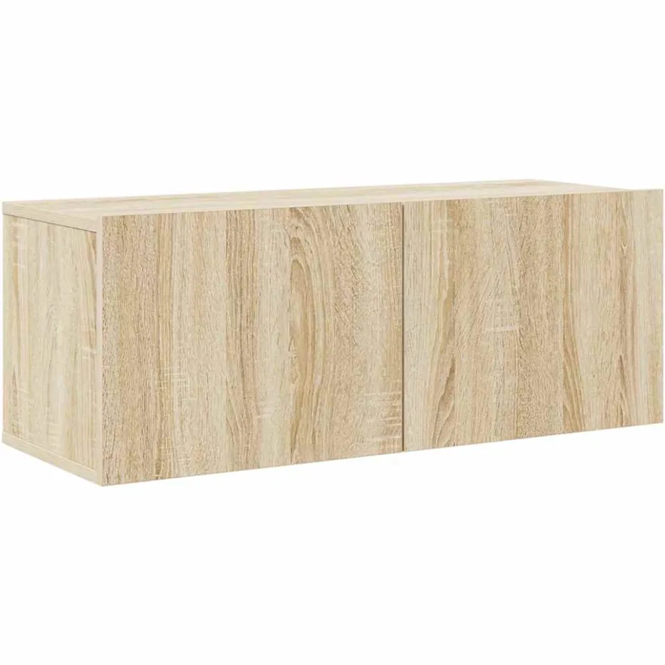 vidaXL 6-delige Tv-meubelset bewerkt hout sonoma eikenkleurig Bruin