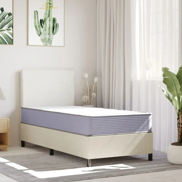 vidaXL Schuimmatras middelzacht 70x200 cm Wit