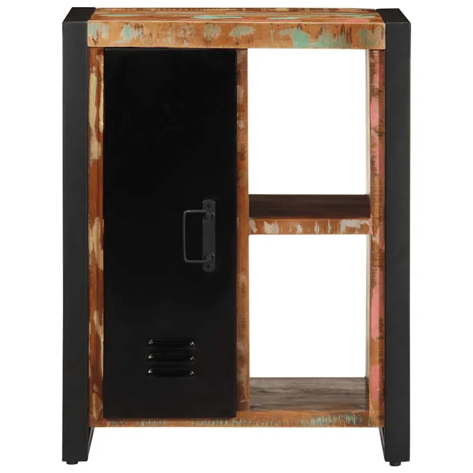 vidaXL Dressoir 55x35x70 cm massief gerecycled hout meerkleurig, foto 2