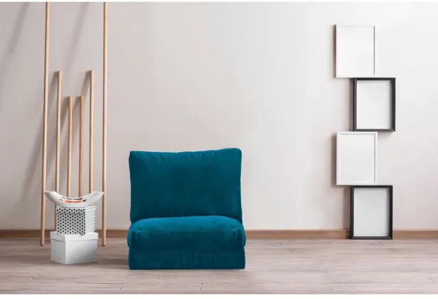 Skye Decor Slaapbank voor 1 Persoon - Stijlvol Blauw - Ruimtebesparend - 60x60x81 cm