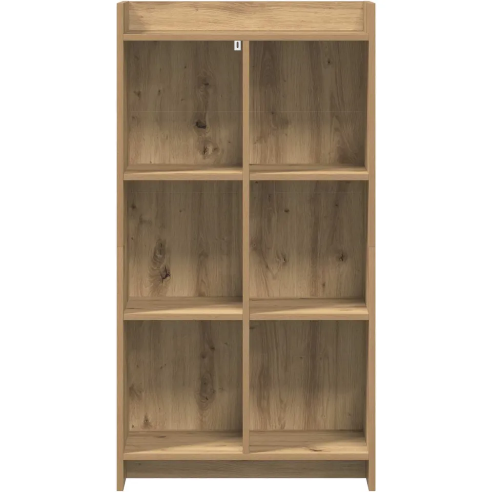 vidaXL Boekenkast 6-laags 59 x 30 x 111 cm Artisanaal eiken, foto 4
