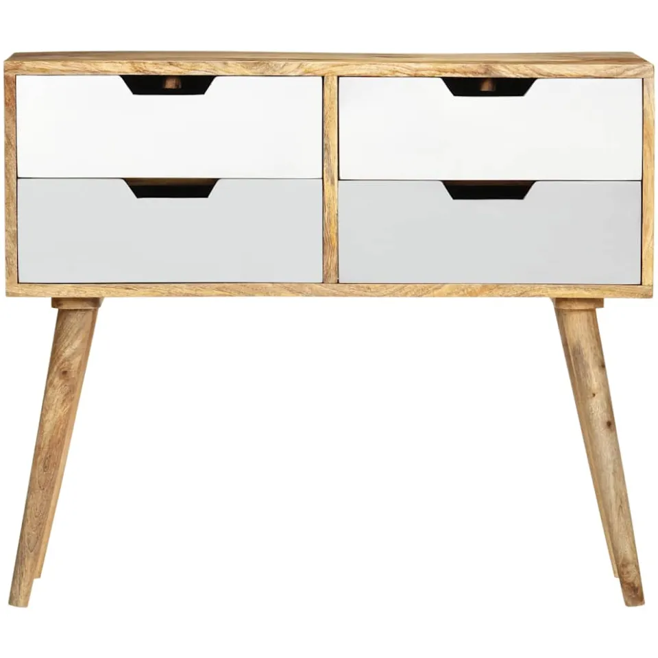 vidaXL Dressoir 85x40x71 cm massief mangohout bruin, foto 3