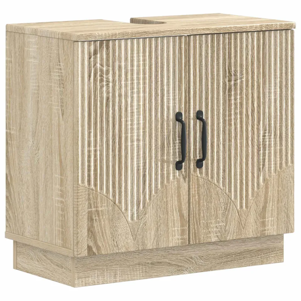 vidaXL Badkamer wastafelkast HOORN Sonoma Eiken 59,5 x 31,5 x 56 cm, foto 3