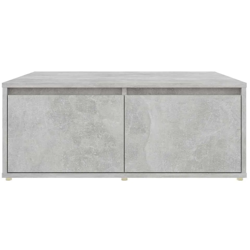 vidaXL Salontafel 80x80x31 cm bewerkt hout betongrijs