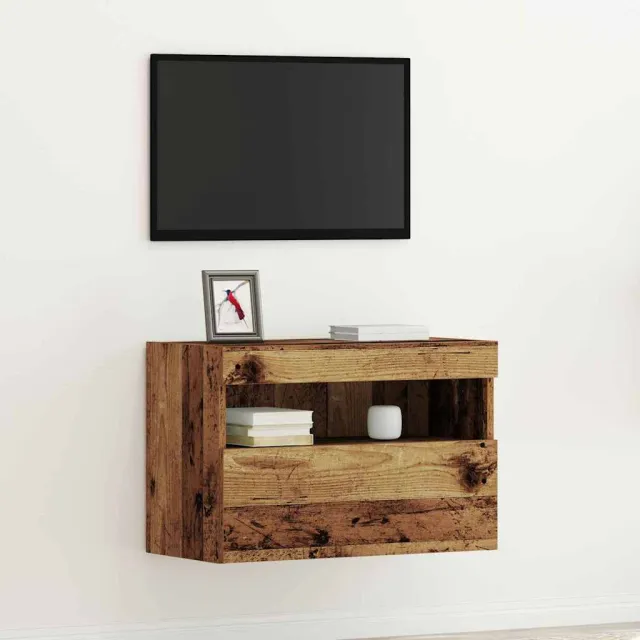 vidaXL TV Wandkast 60 x 30 x 40 cm Oud hout Bewerkt hout bruin, foto 2