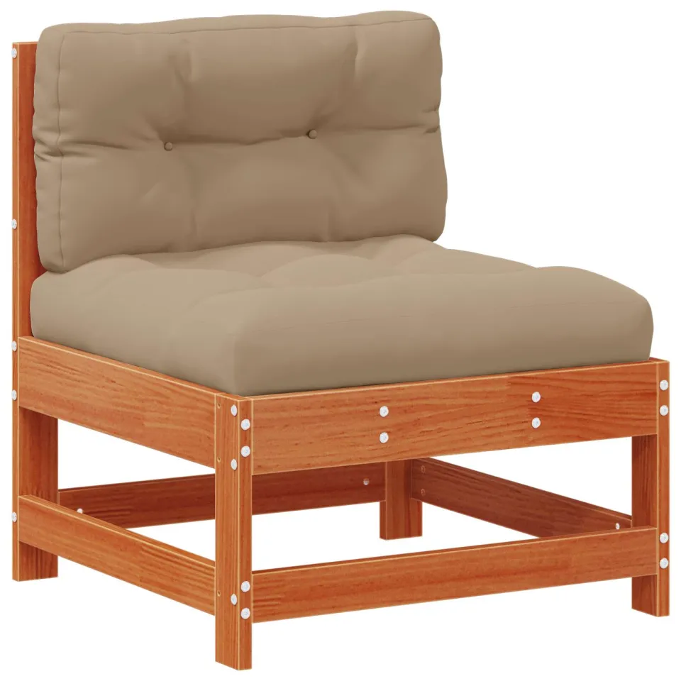 vidaXL Tuin loungeset 5 st Wasbruin Massief grenenhout bruin, foto 3