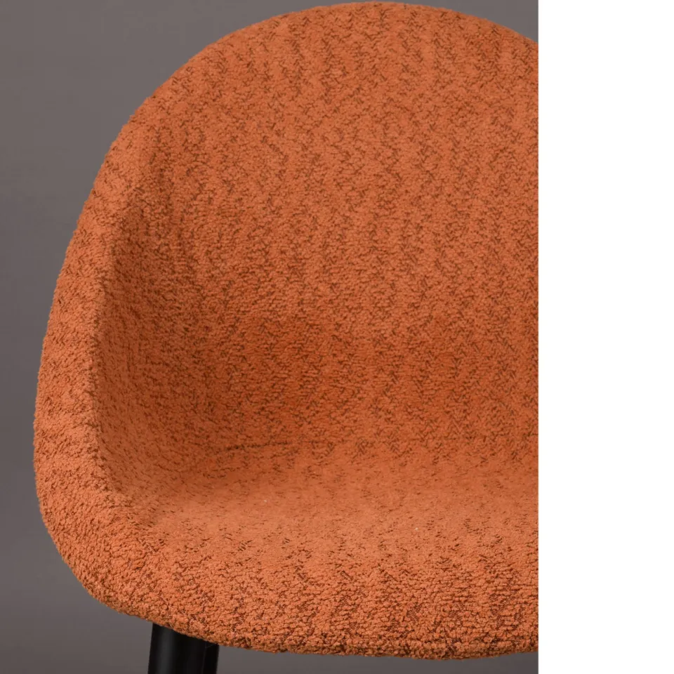 Dutchbone Fenna eetkamerstoel terracotta, foto 7