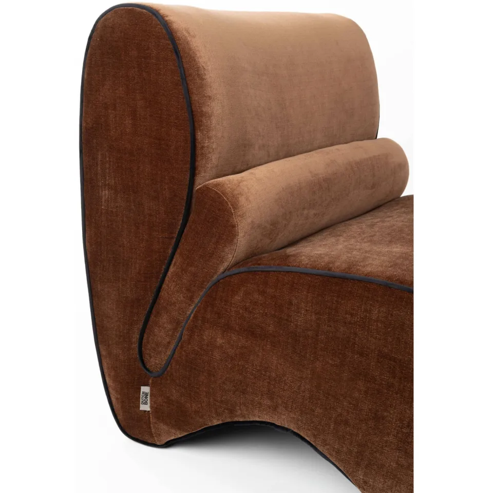 Dutchbone fauteuil Donna - donkerbruin, foto 5