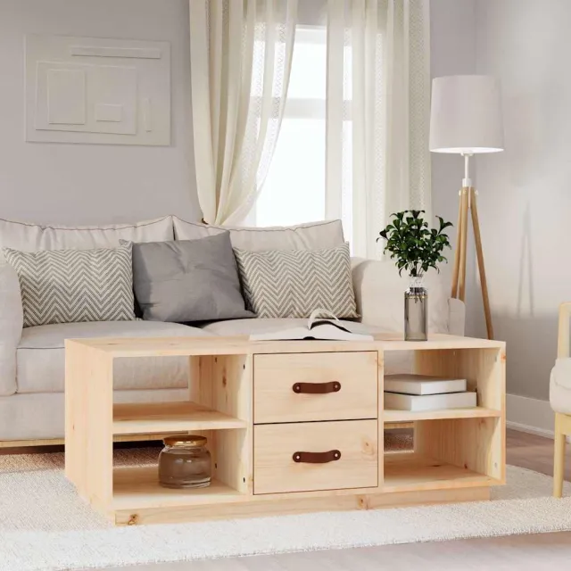vidaXL Salontafel 100x50x41 cm massief grenenhout bruin, foto 2