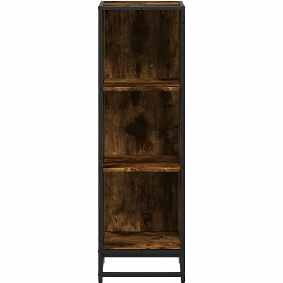 vidaXL Boekenkast 33,5x33x107,5 cm bewerkt hout gerookt eikenkleurig, foto 4