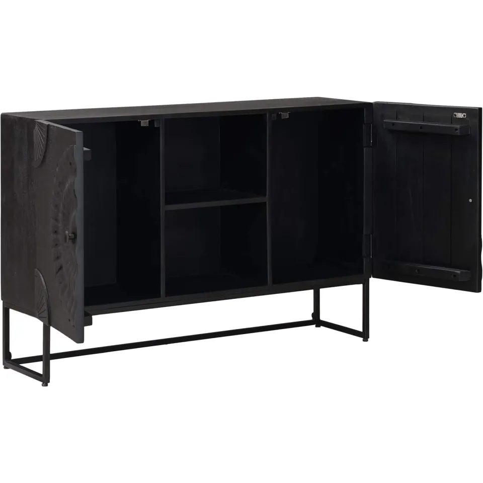 vidaXL Dressoir Zwart 105 x 30 x 68 cm, foto 2