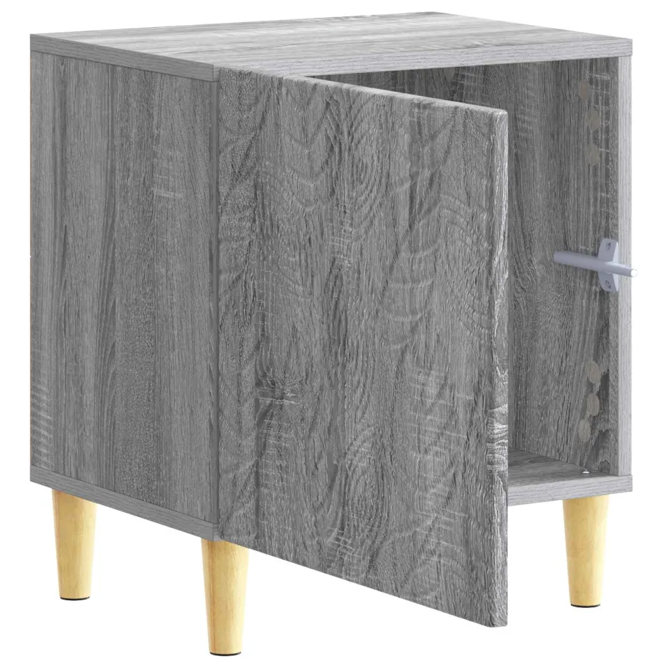 vidaXL Nachtkastje Grijs Sonoma 43 x 34,5 x 50 cm Bewerkt hout