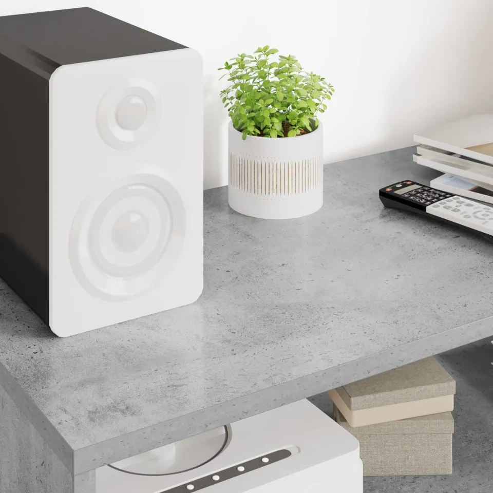 vidaXL TV-kast 100 x 35 x 40 cm Beton Grijs Bewerkt hout, foto 4