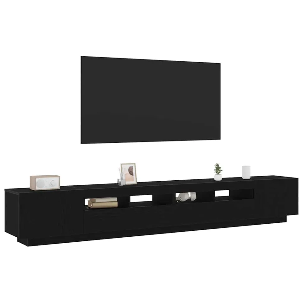 vidaXL Tv-meubelset 3 st 260 x 35 x 40 cm Zwart, foto 3