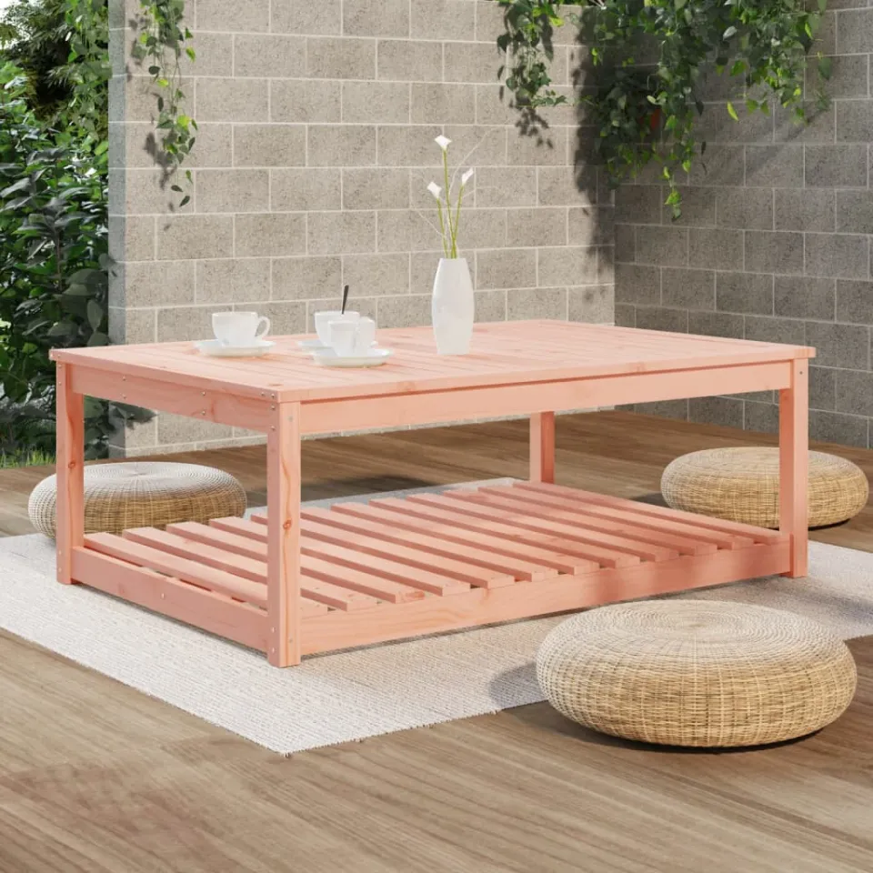 vidaXL Tuintafel 121x82,5x45 cm massief douglashout bruin, foto 3