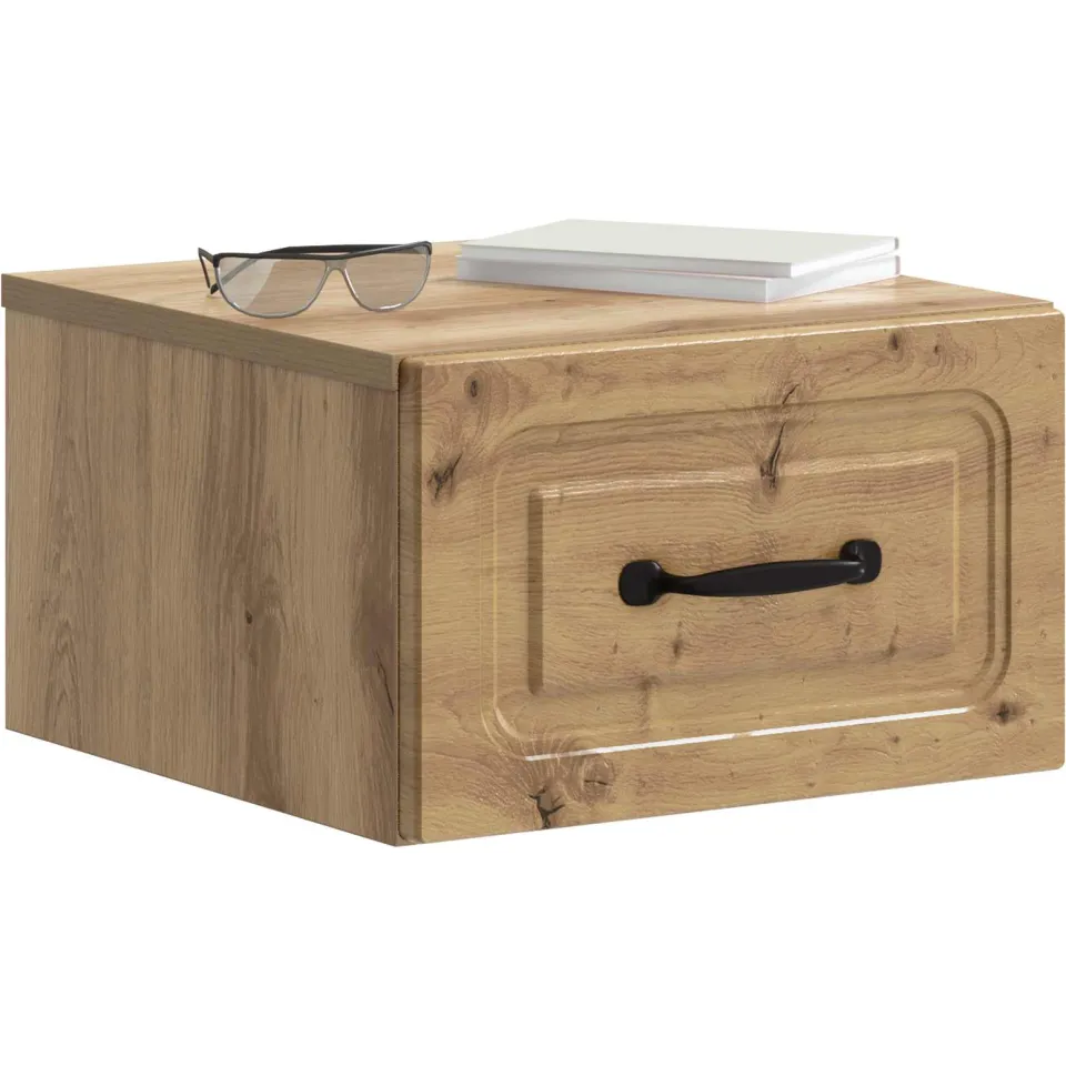 vidaXL Wandbeugel Bedkast Artisanaal eiken 34,5 x 33 x 20 cm