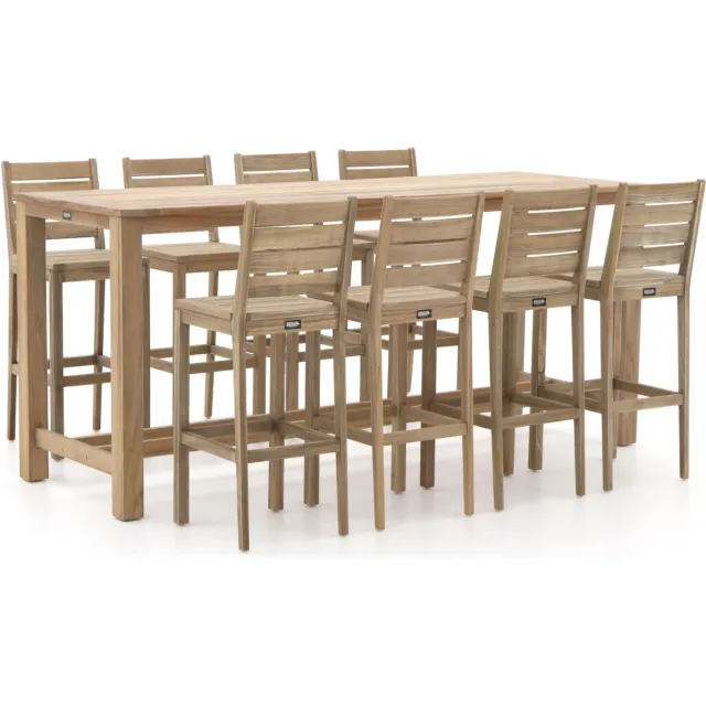 ROUGH Furniture ROUGH-S/ROUGH-X 240cm barset 9-delig Bruin