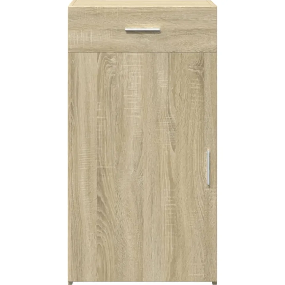vidaXL Dressoir 50x42,5x93 cm bewerkt hout sonoma eikenkleurig Bruin