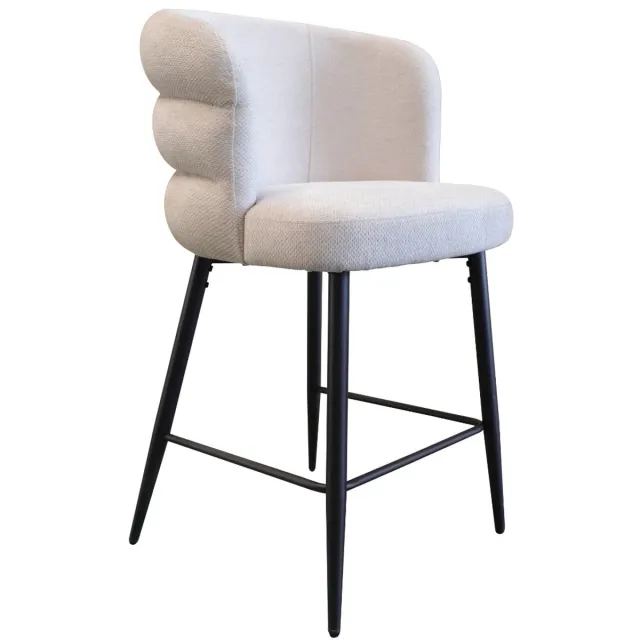DÉJA Living Barkruk Félix - Taupe - Zithoogte 75cm - Set van 2