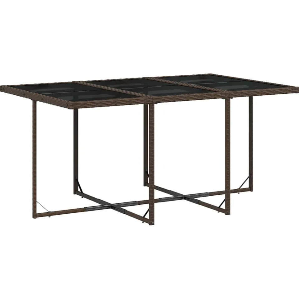 vidaXL 11-delige Tuinset met kussens poly rattan bruin, foto 3