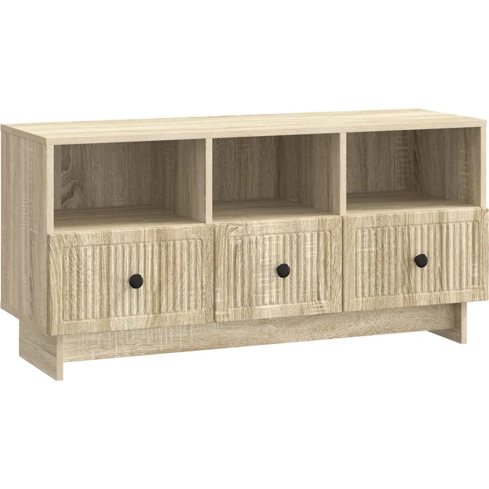 vidaXL TV-kast met lade Sonoma Eiken 102 x 34,5 x 50 cm Bewerkt hout, foto 3