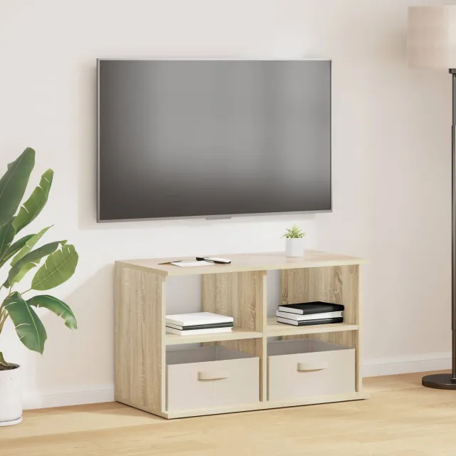 vidaXL TV-standaard met lade Sonoma Eiken 79 x 40 x 48 cm, foto 2