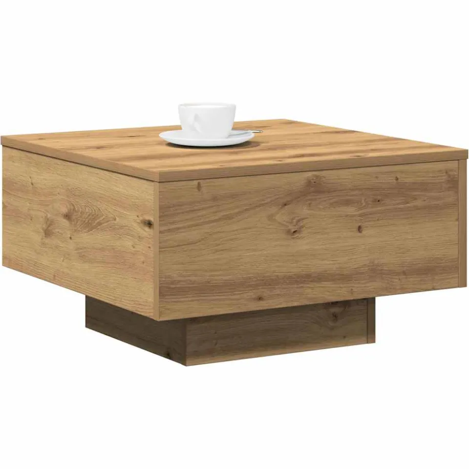 vidaXL Salontafel Artisan Eiken 55 x 55 x 31 cm, foto 2