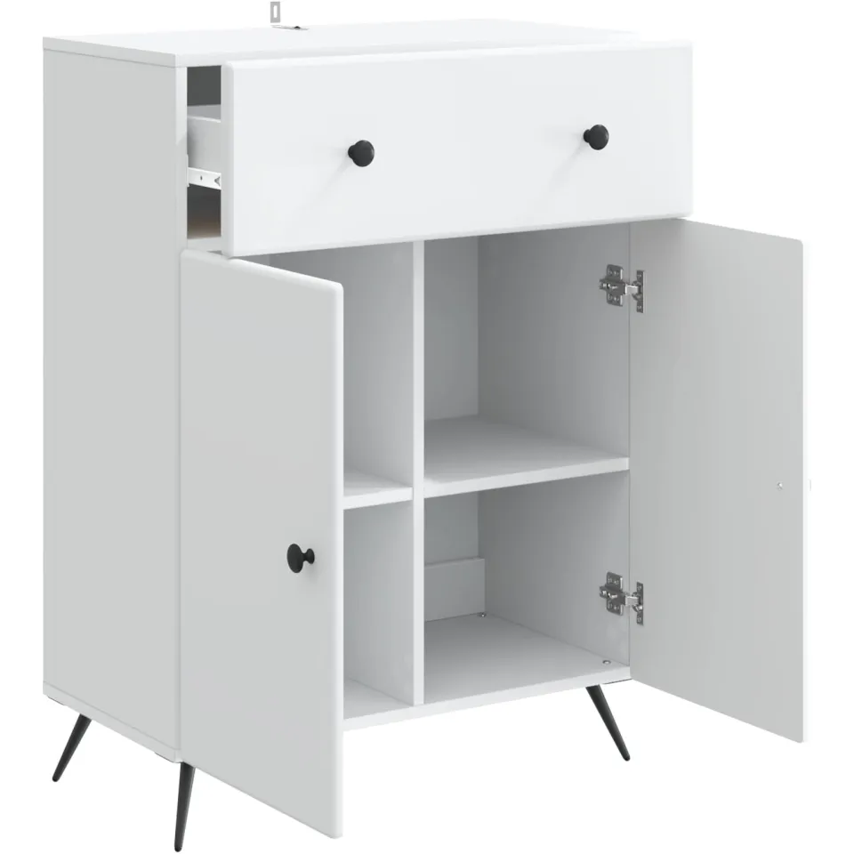 vidaXL Dressoir Wit 66 x 34,5 x 90 cm Bewerkt hout, foto 3
