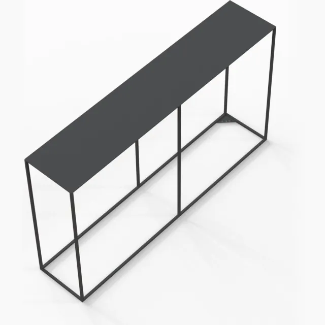 Stainiq ® Metalen sidetable - wandtafel - mat zwart | 120 x 25 x 70 cm | Stainiq ®