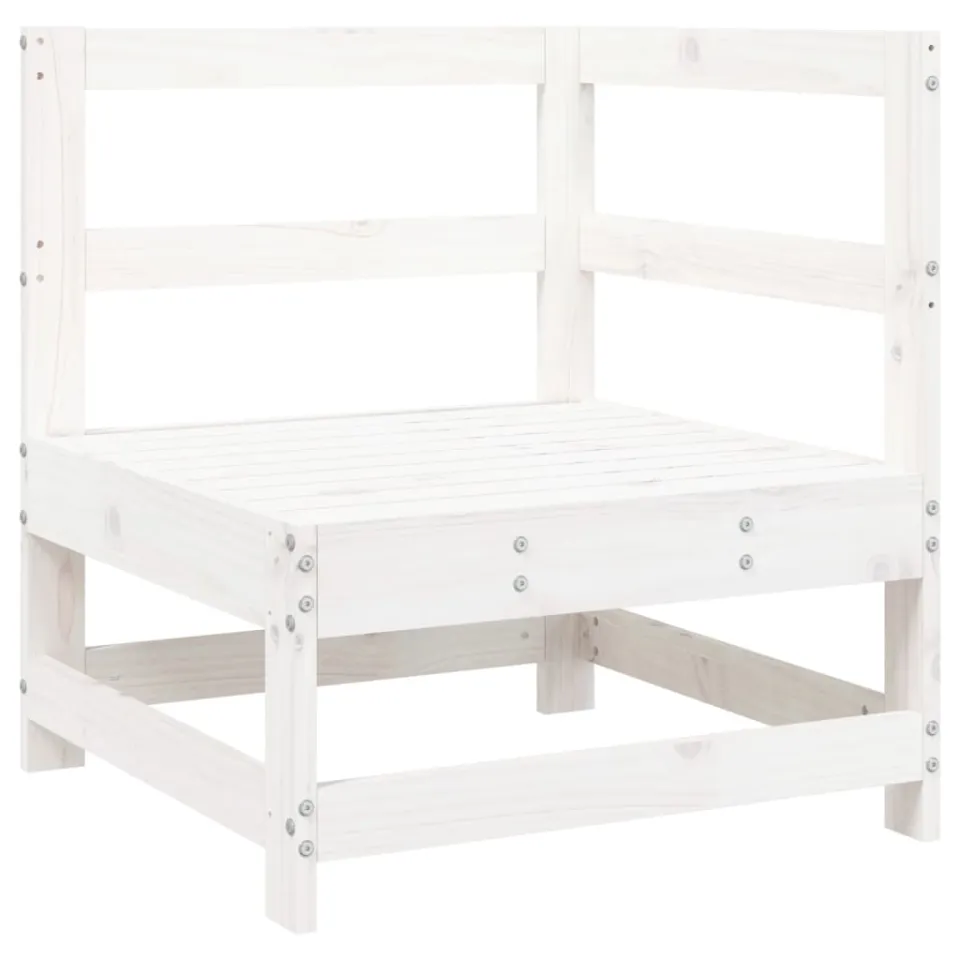 vidaXL 7-delige Loungeset massief grenenhout wit, foto 4