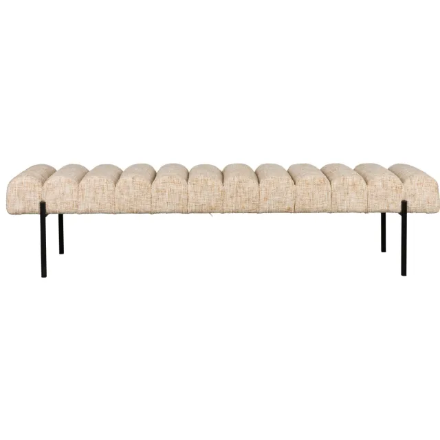 Housecraft Living Jethro eetkamerbank 160 cm beige