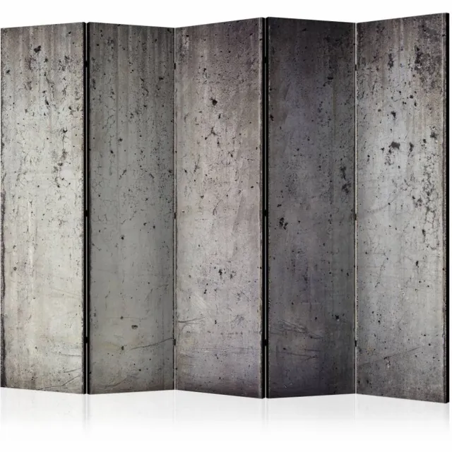 karo-art Vouwscherm / Kamerscherm - Grijze stad 225x172cm , gemonteerd geleverd , dubbelzijdig geprint Multikleur
