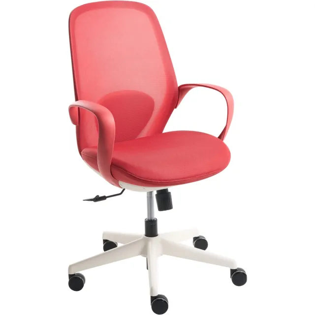 Beliani FOAMA - Bureaustoel - Rood - Mesh